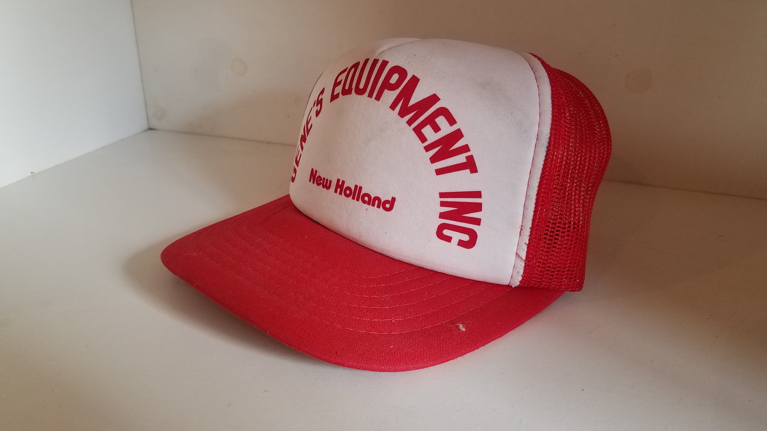 Vintage Gene's Equipment Inc. New Holland Snapback Trucker Hat